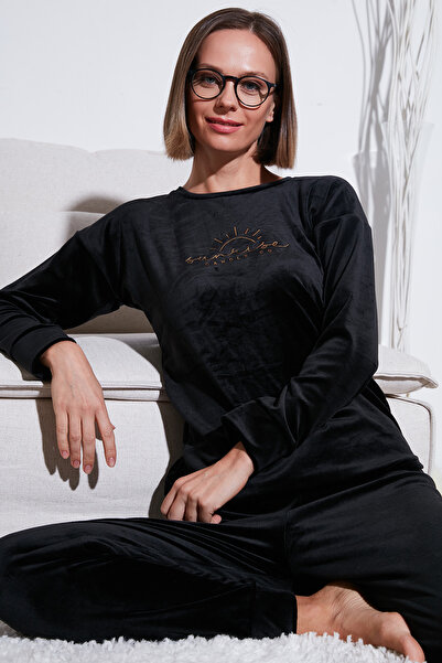 Lela Стандартний велосипедний комір М'який оксамитовий піжамний комплект ПІЖАМНИЙ КОМПЛЕКТ 6094201