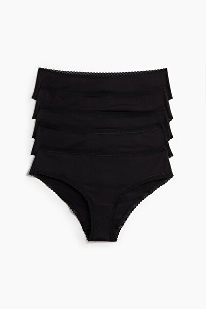 H&M 5'li Pamuklu Hipster Külot