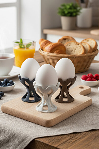 Noldor Taç Yumurtalık Haşlanmış Yumurta Kabı (3'LÜ) - Karışık Renkler