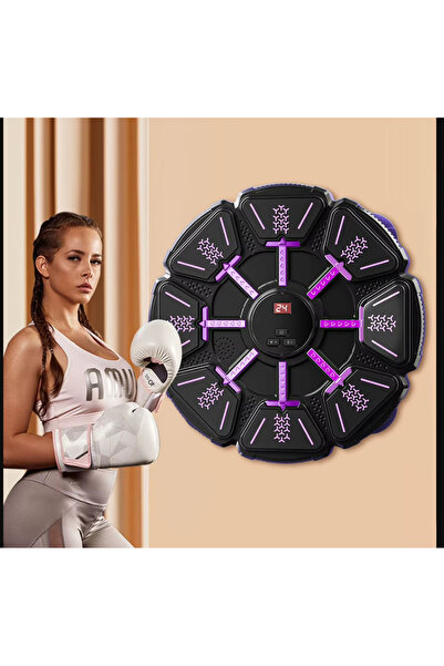 miniarpturkiye PREMİUM 8 KÖŞELİ LED Işıklı ve Müzik Senkronize Akıllı Boks An...