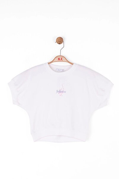 NK 04-08 ДІВЧИНКА ДИТИНА ЕКРУ ФЛОРАМУР Т-ШІРТ - ЕКРУ