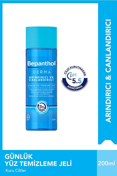 Bepanthol Derma Arındırıcı ve Canlandırıcı Günlük Yüz Temizleme Jeli 200 ml