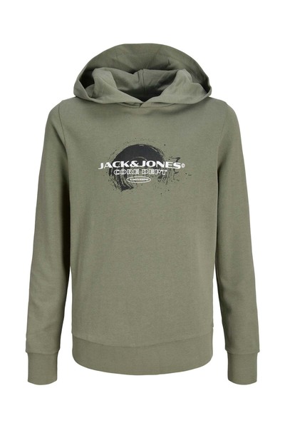 Jack & Jones JCOCONDOR SWEAT HOOD FST Kaki Hanorac pentru băieți tricou