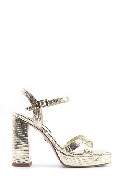 Nine West Kelli 5Fx Gold Women's Heeled Sandals