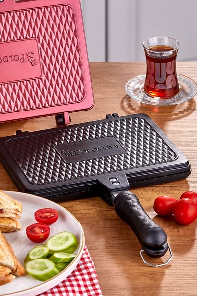 PoloChef Döküm Granit Ocak Üstü El Tost Makinası