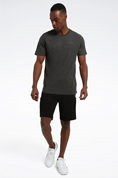 Reebok Μπλουζάκι RI Left Chest Logo Gri Erkek Kısa Kol