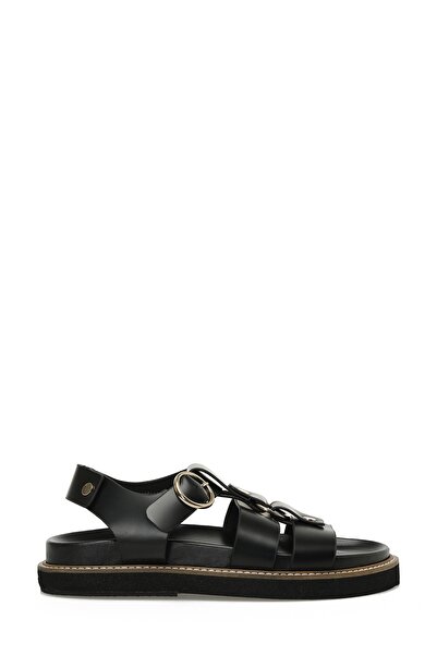 Nine West Hermon 5Fx Black Women's Thick Sole Sandals