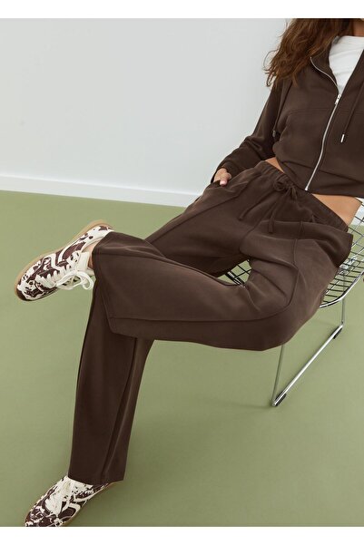 Stradivarius Suni kürk efektli baskılı spor ayakkabı