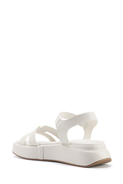 Nine West Velart 5Fx Off White Women's Thick Sole Sandals