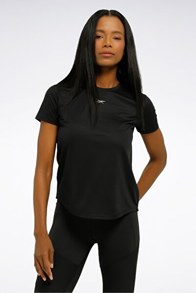 Reebok RUNNING SPEEDWICK TEE Siyah Kadın Kısa Kol T-Shirt