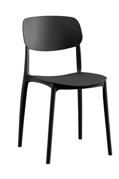 Caligo كرسي PP بسيط باللون الأسود