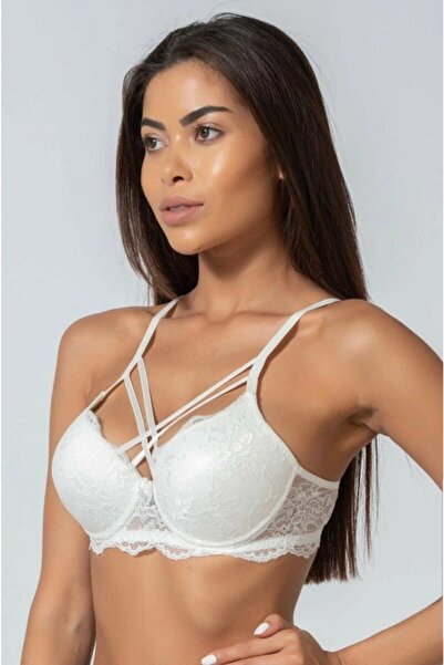 STORMED Sutien push-up cu dantelă și detaliu încrucișat 500