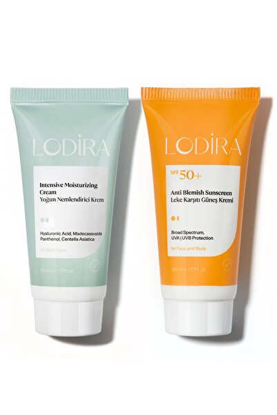 Lodira Cosmetic Güneş Koruması ve Nemlendirme Seti 2X50ml