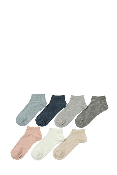 Polaris BASIC 7 LI PTK-W 5PR Mavi Kadın 7 Li Çorap