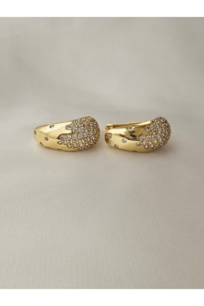 Zivazer Store Kadın çelik kararmaz damla taşlı xuping küpe