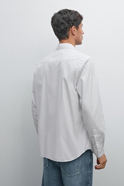 Massimo Dutti Mikro çizgili regular fit gömlek