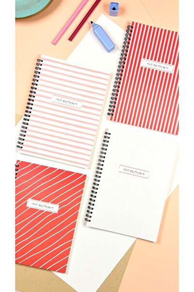 Apeirona School Notebook Set - 4 Pieces Checked - A5 - 90 Pages