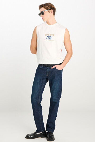 Lee Ανδρικό κοντομάνικο μπλουζάκι με στάμπα Relaxed Fit Horse White