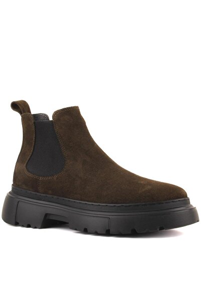 SailLakers - Haki Süet Erkek Chelsea Bot 102-9046-H1308