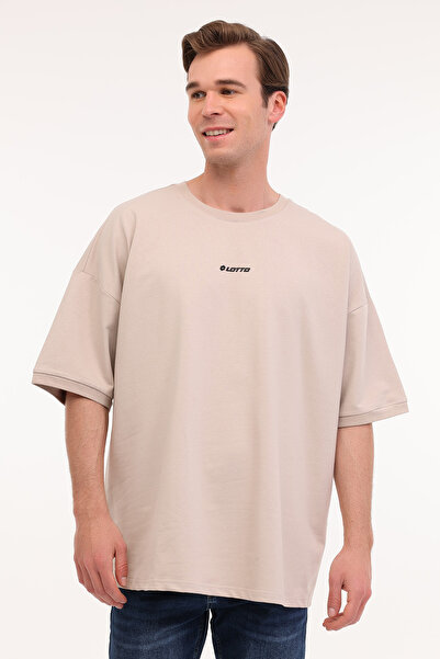 Lotto Ανδρικό κοντομάνικο μπλουζάκι M-AISON TEE 5FX σε γκρι χρώμα