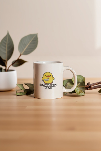 Ven Royal كوب كوب مج أبيض مطبوع بطبعة الفرخ القاتل