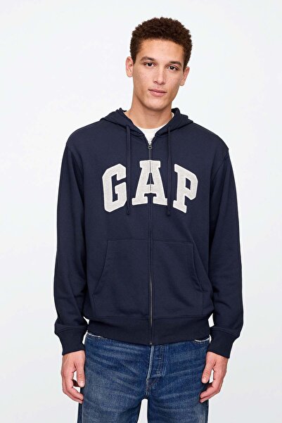 GAP V-FRCH FT HERITAGE LOGO F Mavi Erkek Sweatshirt