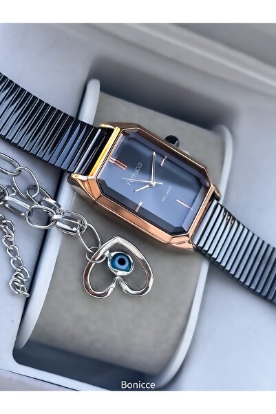 Ferrucci Füme Renk, Çelik Kordon Kadın Kol Saati