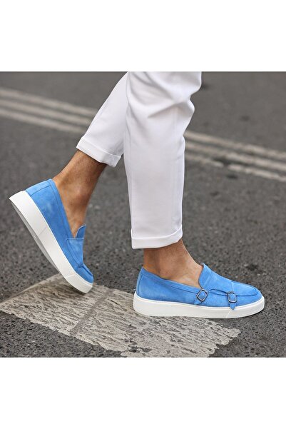 SailLakers - Mavi Süet Deri Erkek Günlük Ayakkabı 101-2301001065