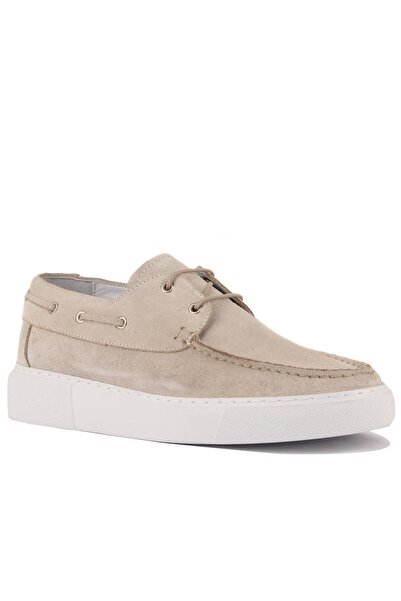 SailLakers - Cream Suede Men's Casual Shoes 101-8032-He1065