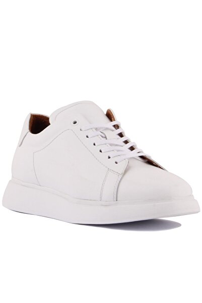 SailLakers - White Leather Men's Casual Shoes 101-7039-H1235
