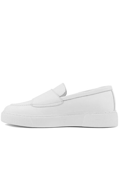 SailLakers - Λευκά δερμάτινα ανδρικά παπούτσια casual 101-2301001065