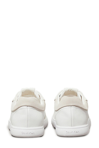 Calvin Klein CUPSOLE LACE UP - LTH SUE Beyaz Kadın Sneaker