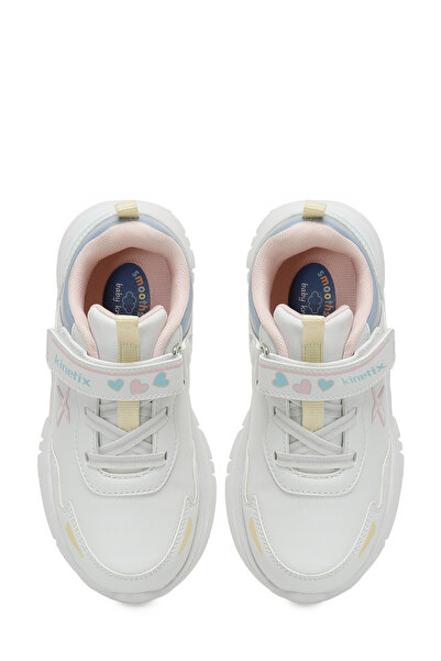 Kinetix Esgan Pu P 5Pr White Girl's Sports Shoes