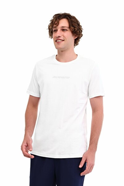 Kinetix تي شيرت رجالي بأكمام قصيرة من ML CREATE 11SLG300 5FX Ecru