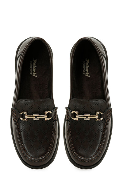 Polaris 167058.Z5PR Kahverengi Kadın Loafer