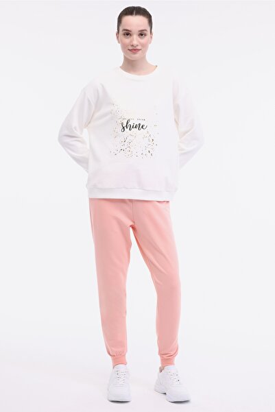 Kinetix WL JEWEL 16BT202 5FX Ekru Kadın Sweatshirt