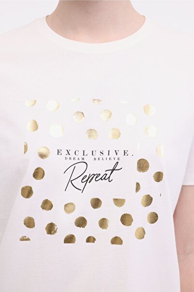 Kinetix Wl Boris 11Bt201 5Fx Ecru Women's Short Sleeve T-Shirt