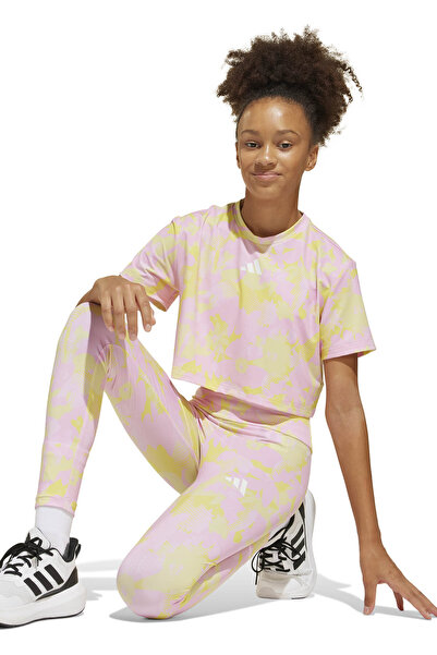 adidas Climacool Train Essentials All Over Printed Flower 7/8 Gym & Training (GİRLS') Çocuk Tayt