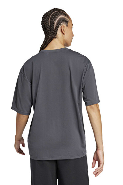 adidas W BOX LOGO G T Γκρι γυναικείο κοντομάνικο μπλουζάκι