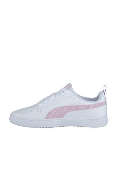 Puma Rickie JR 384311 15 Kadın Günlük Ayakkabı Beyaz Pembe