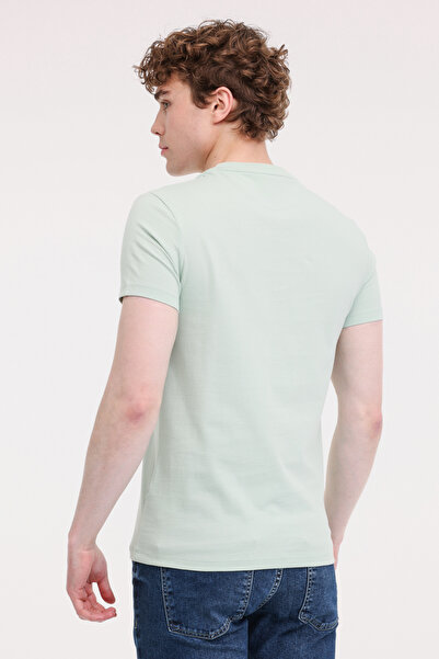 Timberland Ανδρικό μπλουζάκι Tb0A2Bpr Dunstan River Sleeve Ανοιχτό πράσινο