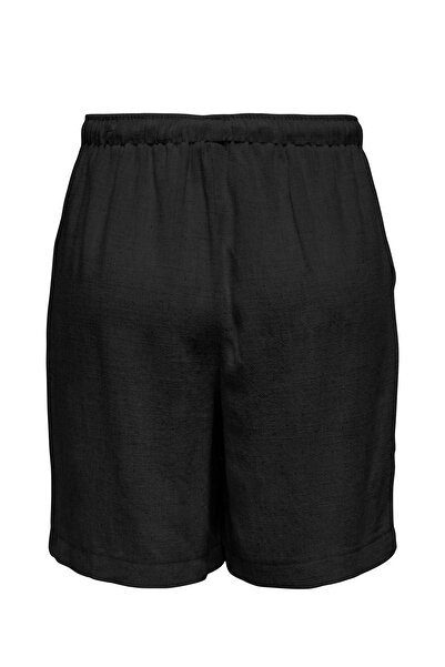 ONLY ONLSIESTA MW PULL-UP LIN Siyah Kadın Şort