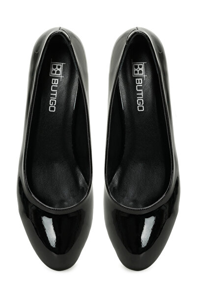 Butigo 25K-2043 5PR PARLAK SIYAH Kadın Topuklu Ayakkabı