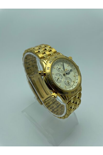 Orient Altın Renkli Erkek Kronograf & Alarm Fonksiyonlu Quartz Kol Saati | Retro Koleksiyon - 2 YIL GARANTİ