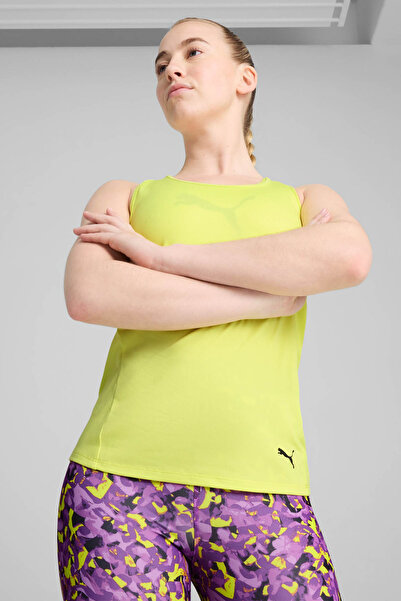 Puma W TAD ESSENTIAL Racerback Sarı Kadın Atlet