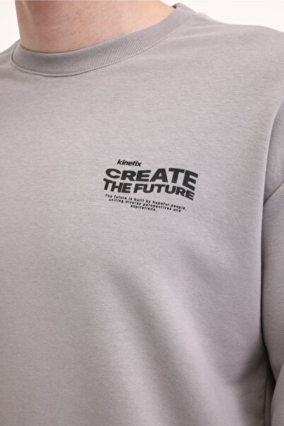 Kinetix ML CREATE 16SLG314 5FX Gri Erkek Sweatshirt