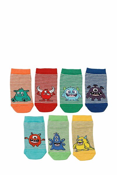 Polaris SEVEN 7 LI PTK-B 5PR Çok Renkli Erkek Çocuk 7 Li Çorap