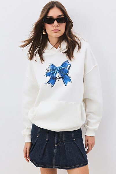 Trendiz Women's Borfend Sweatshirt White