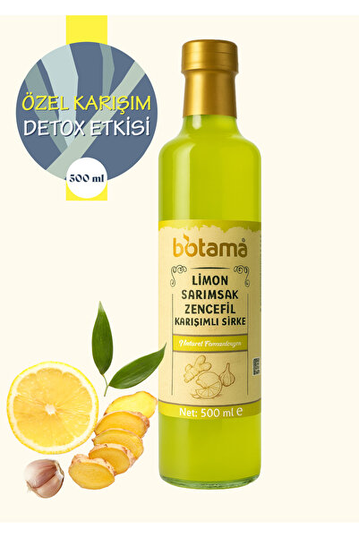 botama Limon Sarımsak Zencefil Karışımı Sirke 500ml Detox sirkesi
