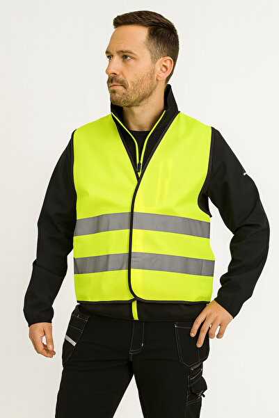 Mekaizen Reflektörlü Uyarı/İkaz Yeleği (10 Adet) – Yüksek Görünürlük, Firmanı...